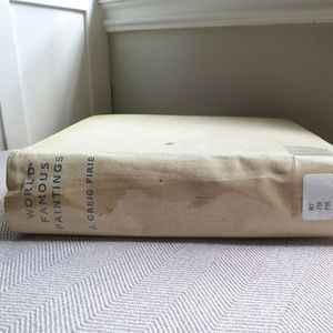Vintage 1938 World Famous Paintings Hardcover Art Book by J. Greig Pirie